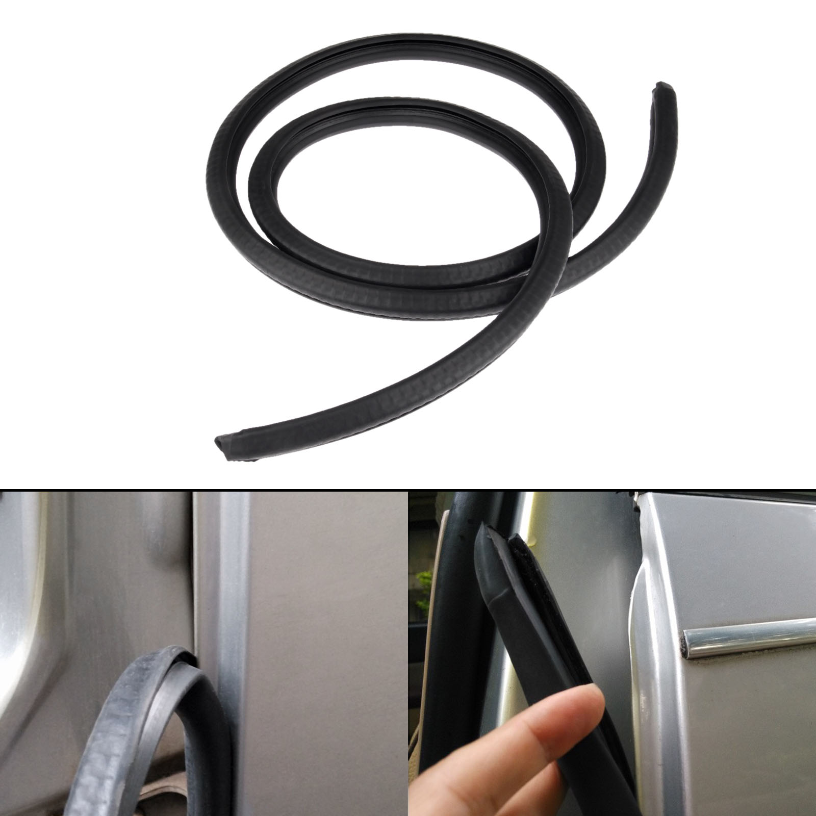 1.6M di Gomma B Pilastro Striscia di Tenuta Isolamento Acustico Antipolvere per auto macchina Anteriore Posteriore Porte Bordi Weatherstrip