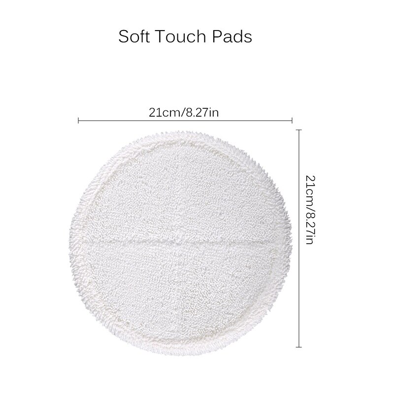 6 kpl moppi tyynyjä korvaaja bissell 2124 2039a spinwave kovalle lattialle mop  (2 pehmeät tyynyt  + 4 vaivainen tyynyille)