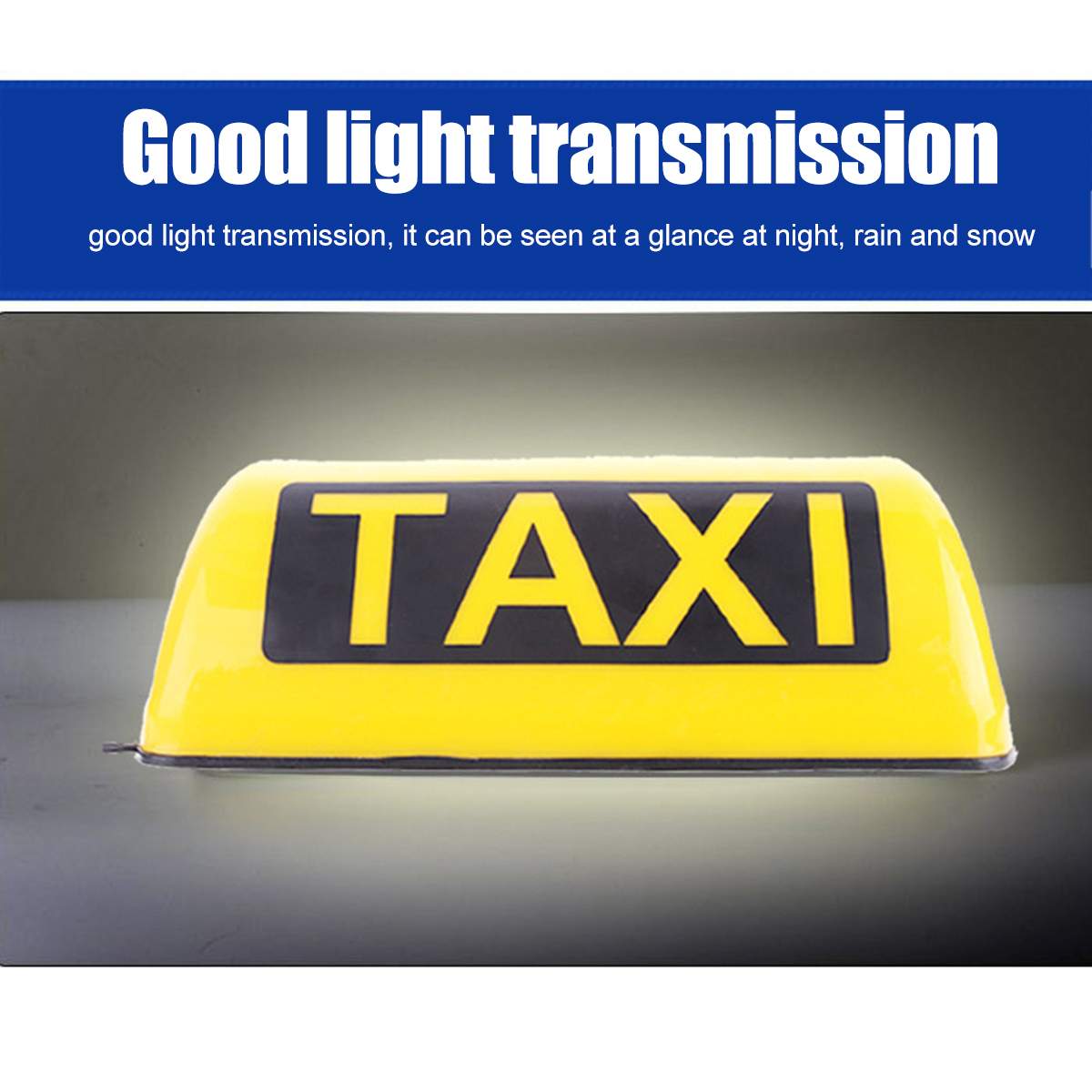 Universele Waterdichte Helm Waarschuwing Lamp Magnetische Taxi Auto 12V Led Magnetische Teken Lamp Dakluik