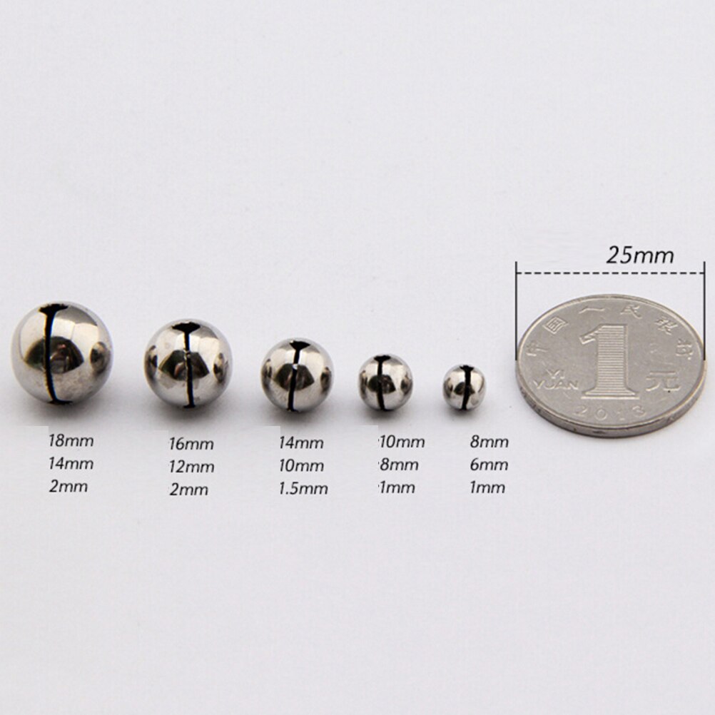 50 Stks/partij 6/8/10Mm Kleine Jingle Bells Coppe Jaar Festival Sieraden Hanger Metal Fit Kerst decor 3 Maten