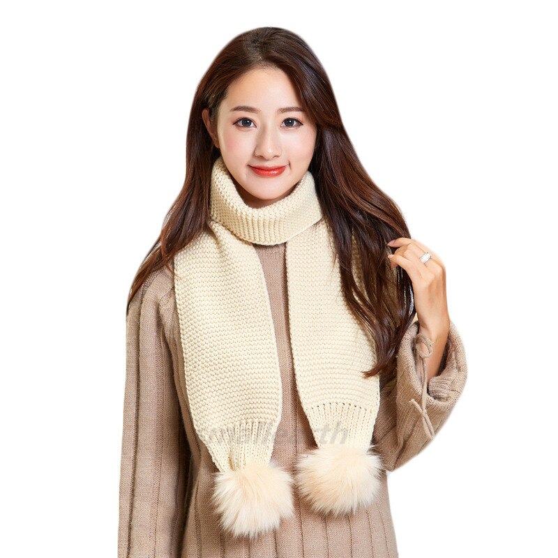 Vrouwen Hoeden Sjaal Handschoen Drie Stukken Sets Winter Gebreide Muts Sjaal Vrouwen Gorros Casual Lange Sjaal Chapeu Feminino bone
