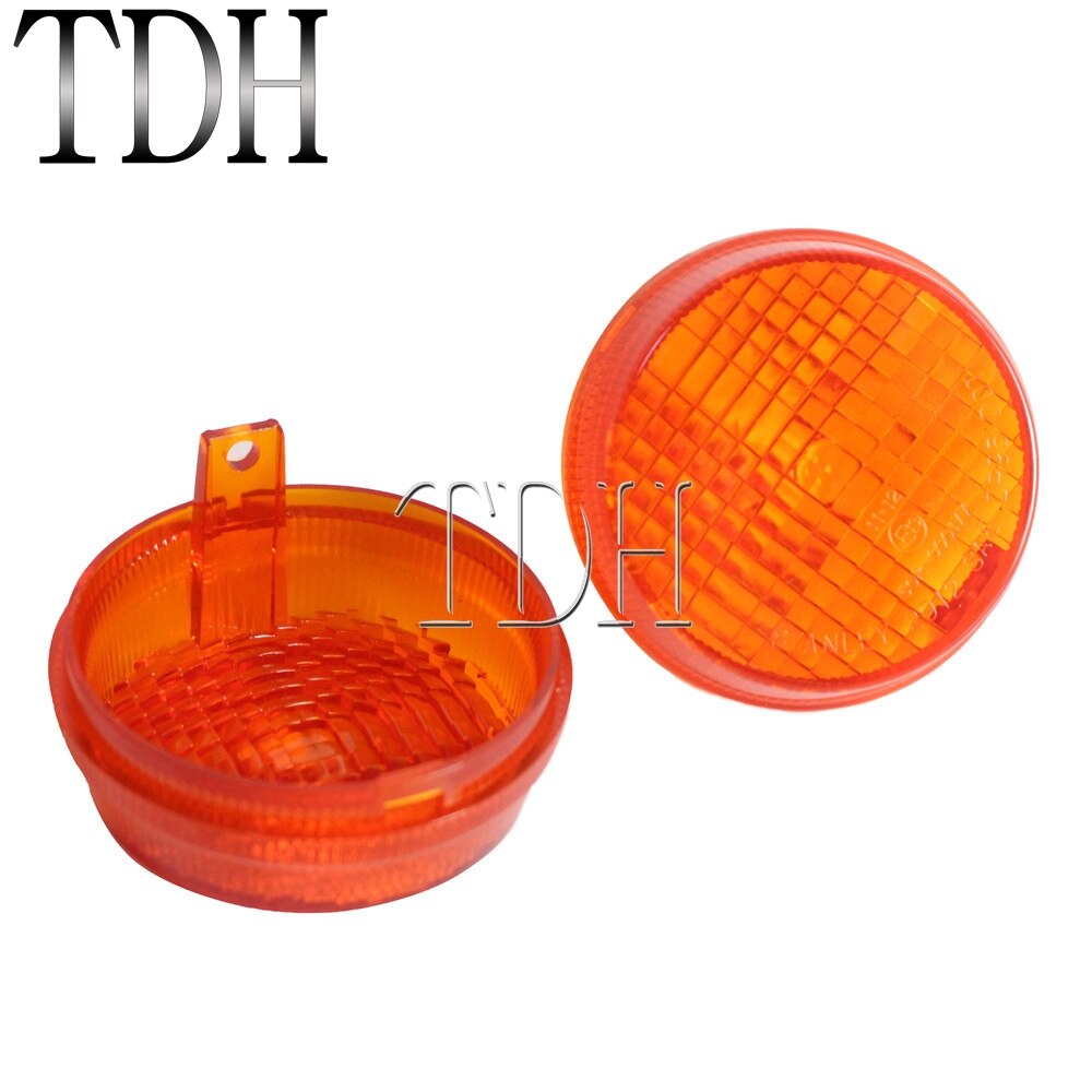 Motorrad Blinker Licht Lampe Lenes Vorne/Hinten Licht Linsen Abdeckung Für Honda VTX Aero 1300 Kawasaki Vulkan 1600 VN1600: 2Stck Orange