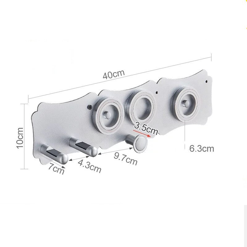 Badkamer Planken Zwart Föhn Houder Wandmontage Opbergrek Zilver Keuken Plank Voor Dyson Supersonic Föhn Houder: B2