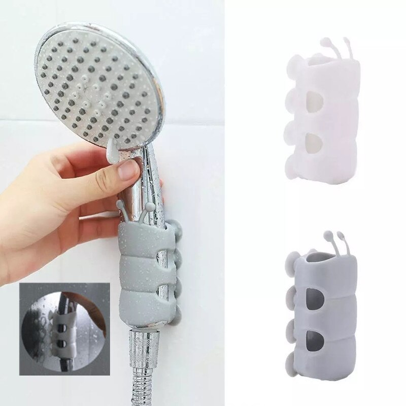 Soporte de silicona para cabezal de ducha, ventosa, sin perforación, soportes de montaje para ducha, herramientas de fijación manual, accesorios para baño