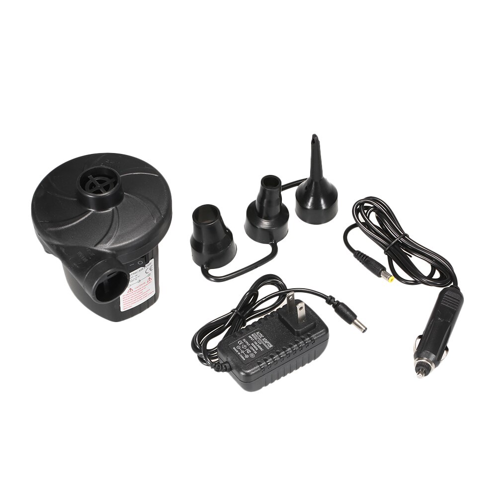 Oppustelig pumpe elektrisk luftmadras camping pumpe bærbar hurtig oppustelig bil hjem: Default Title