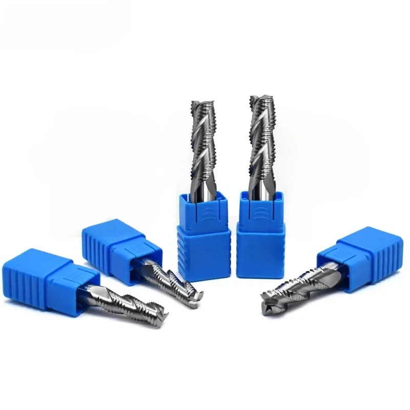 HRC55 Milling Cutter Alloy Coating Tungsten Steel Tool Cnc Maching 4 Blade Roughing Endmills corn Milling Cutter For Metal