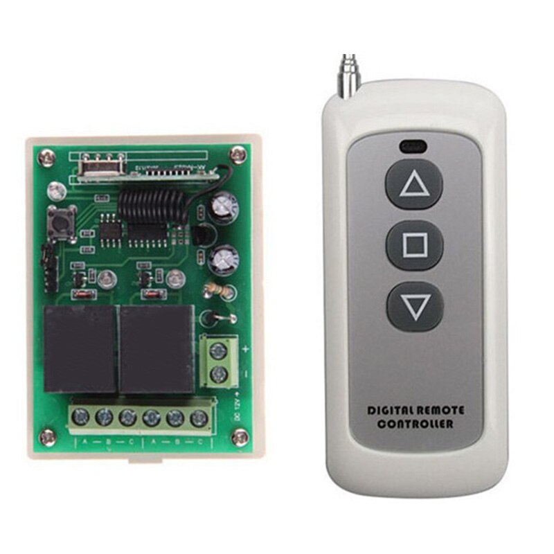 DC12V Motor Control Radio Afstandsbediening Dc Motor Remote Switch Controller Draadloze Afstandsbediening Schakelaar Voor Motor Vooruit Stop: Default Title