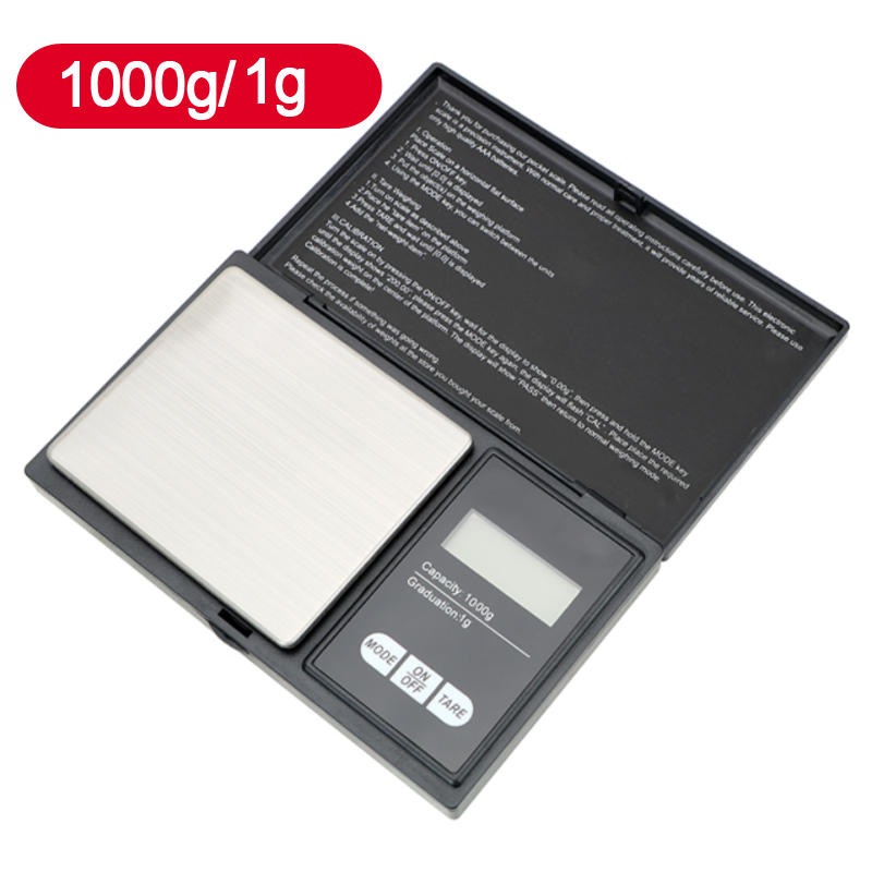 Jewelry Gram Weight For Kitchen Precise LCD Mini Digital Scale High Accuracy Backlight Electric Scale: black