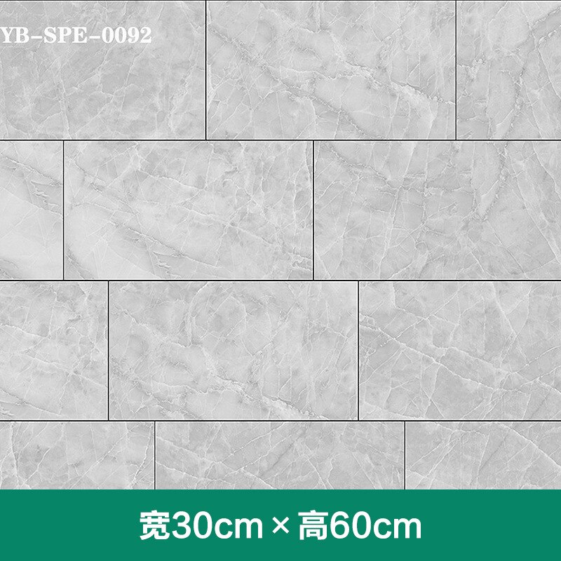 Imitatie tegel marmer muurstickers zelfklevend waterdicht badkamer renovatie achtergrondbehang pvc vloerstickers grond: Yb spe 0092