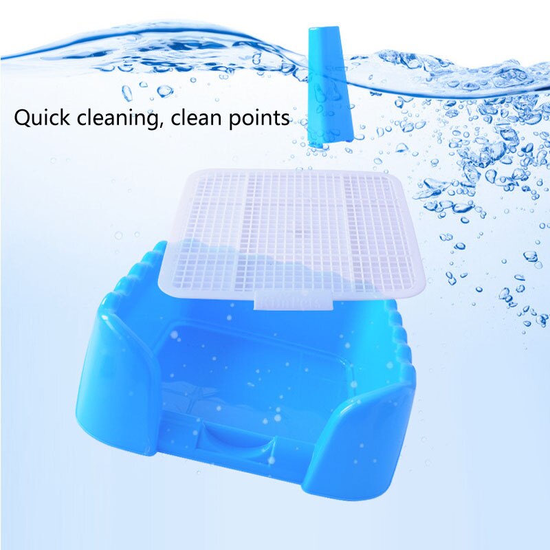 Pet Toilet Dog Tray pee dog Puppy Potty Portable Loo Training Pad Holder With Fence Pee Post Potty For Dogs toilet tray drain