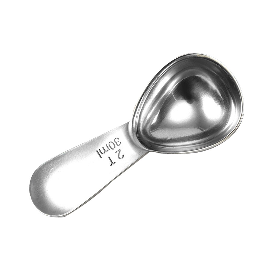 Mælkepulver måleske rustfrit stål kaffe sukker mel spiseske mål tørre flydende ingredienser scoop 15ml/30ml