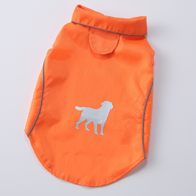 Vêtements créatifs pour animaux de compagnie, sans manches, à la , bande réfléchissante, gilet pour chiens, imperméables, respirants et fins: orange / XL