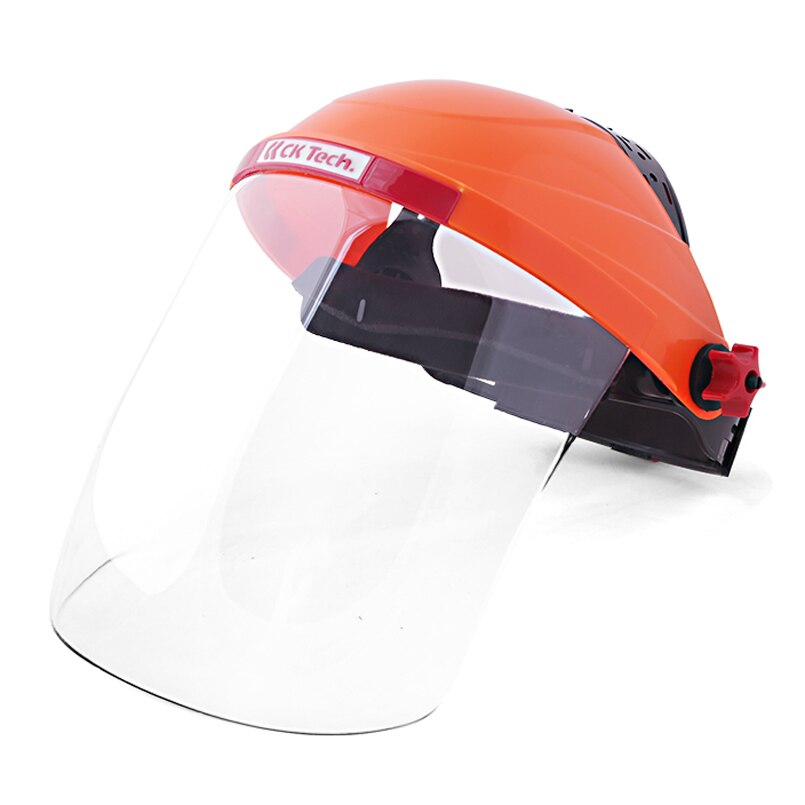 CK Tech. Chainsaw Safety Helmet Hat Logging Forestry Visor Protection Lawnmower Trimmer Protective Hat Face Mower Mask Shields: CKL-3117OR