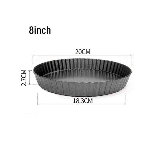 4/6/8/10 Inch Non-stick Tart Quiche Flan Pan Molds... – Vicedeal