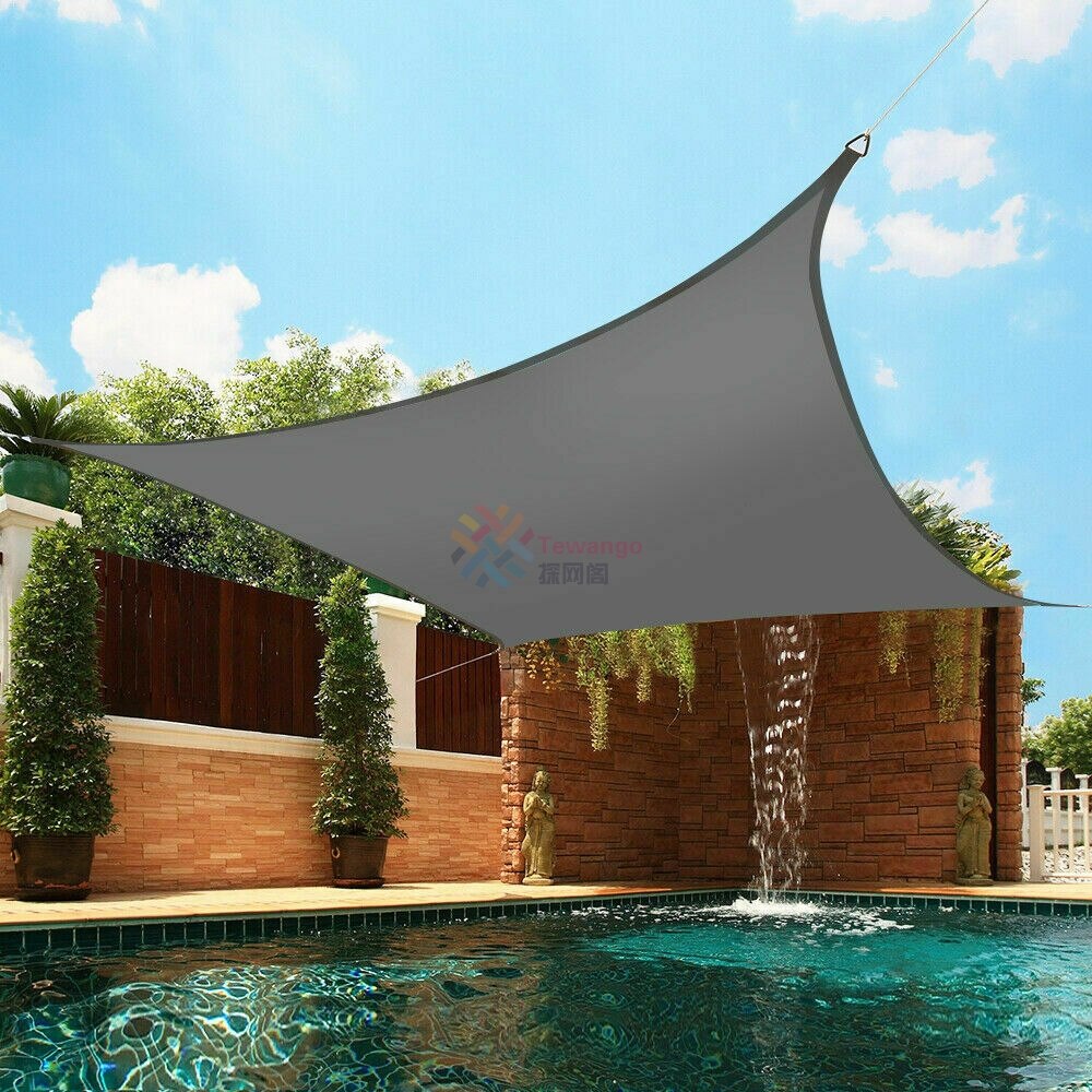 Voile d&#39;ombrage Anti-UV, auvent de jardin, tente de Camping colorée, pare-soleil, tissu Oxford, imperméable, 3MX3M