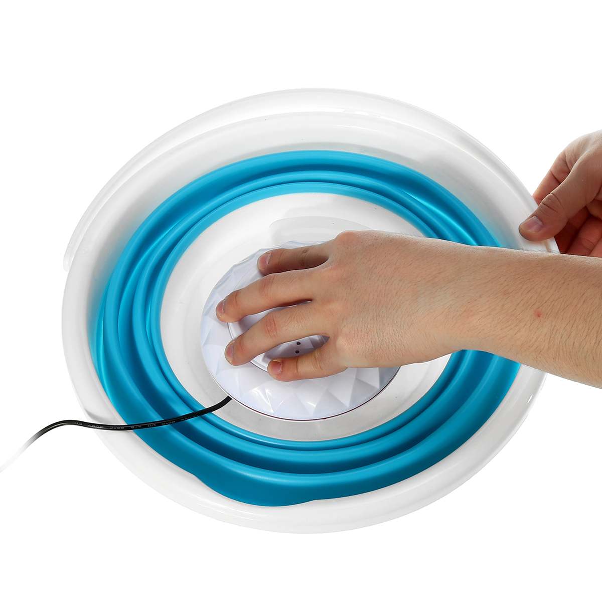 100-240v Mini Ultrasonic Folding bucket turbo washing machine Small household mini ultrasonic automatic drum washing machine