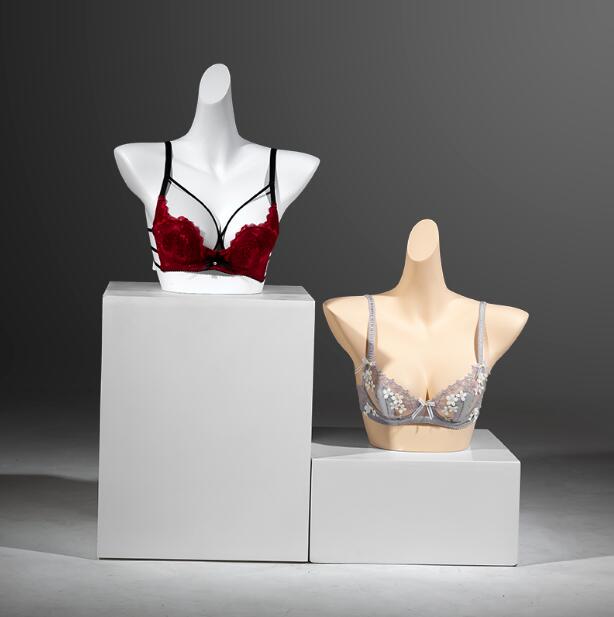 89cm Conjoined chest model bras female mannequin dummy underwear cloth shop model props bust bra window display rack 1pc C697