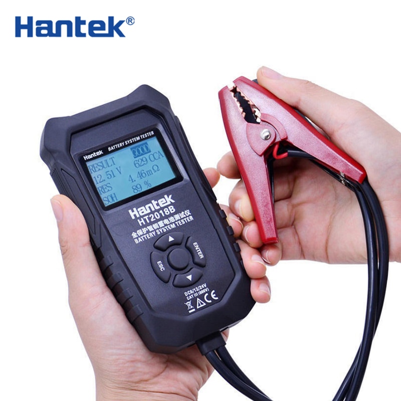 Hantek-testador de bateria ht2018b/c, suporte para teste de bateria de carro, 6v/12v/24v, ferramenta de diagnóstico com chumbo-ácido