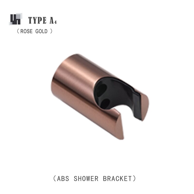 Hand Held Shower Head Holder Wall Mount Hand Shower Sprayer Holder ABS Bracket Bathroom Rose Gold Grey Chrome Shower Replacement: Type A4 Rose Gold