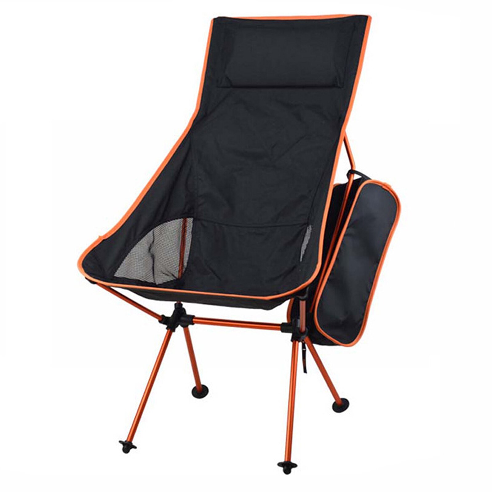 Sedia da pesca pieghevole escursionismo mobili da viaggio ufficio casa allunga sedia da campeggio esterna ultraleggera turistica portatile: Orange