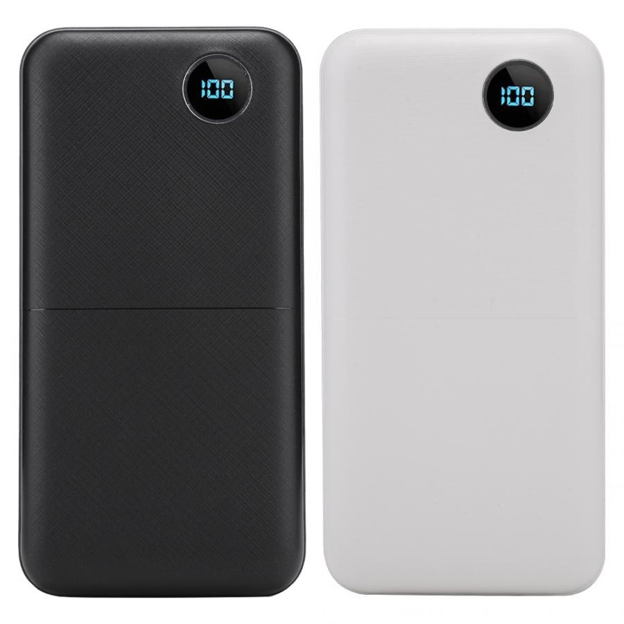 Case voor power bank Draagbare 20000mAh Power Bank Case Externe Batterij Box Met Digitale Scherm poetable diy power bank