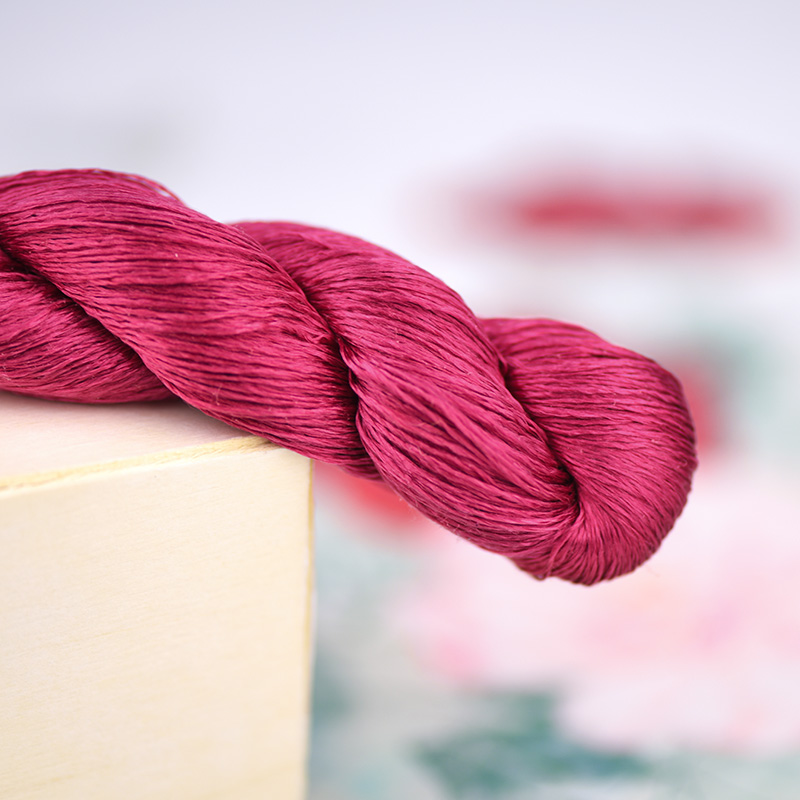 1pcs 100% silk thread hand embroidery embroider cross stitch 400m silk embroidery thread rose hermosa/pink/8 pure colors: 7