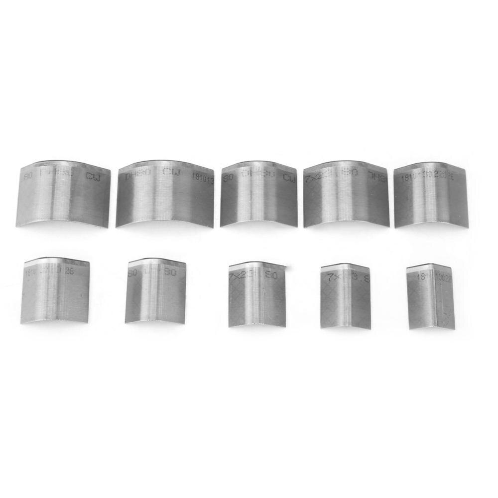 10 Uds. De extremo de cinturón de cuero para manualidades, troquel de extremo plano y afilado, molde para corte para billetera de cuero, cortacésped de esquina