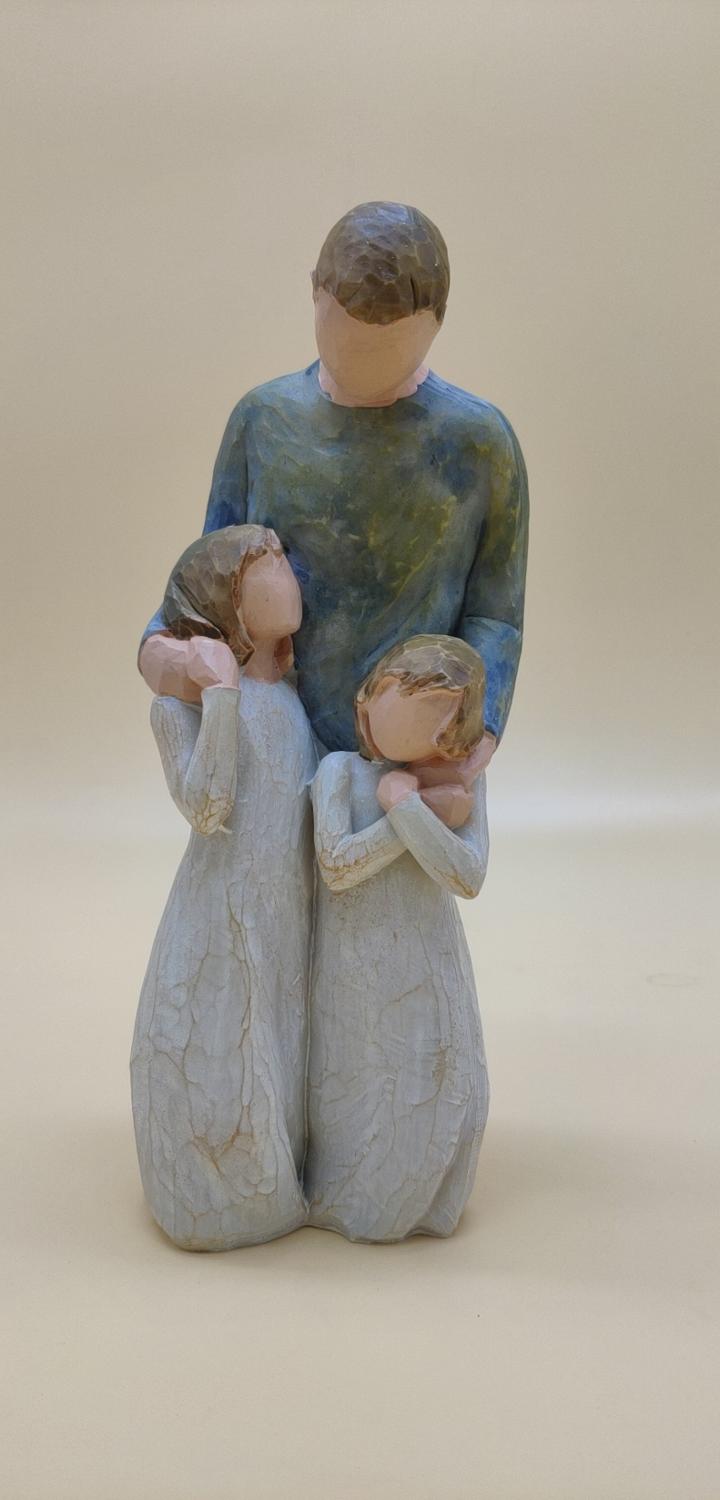 Estilo nórdico amor familia figuras resina Miniacture mamá papá y decoración del hogar para niños accesorios Happy Time