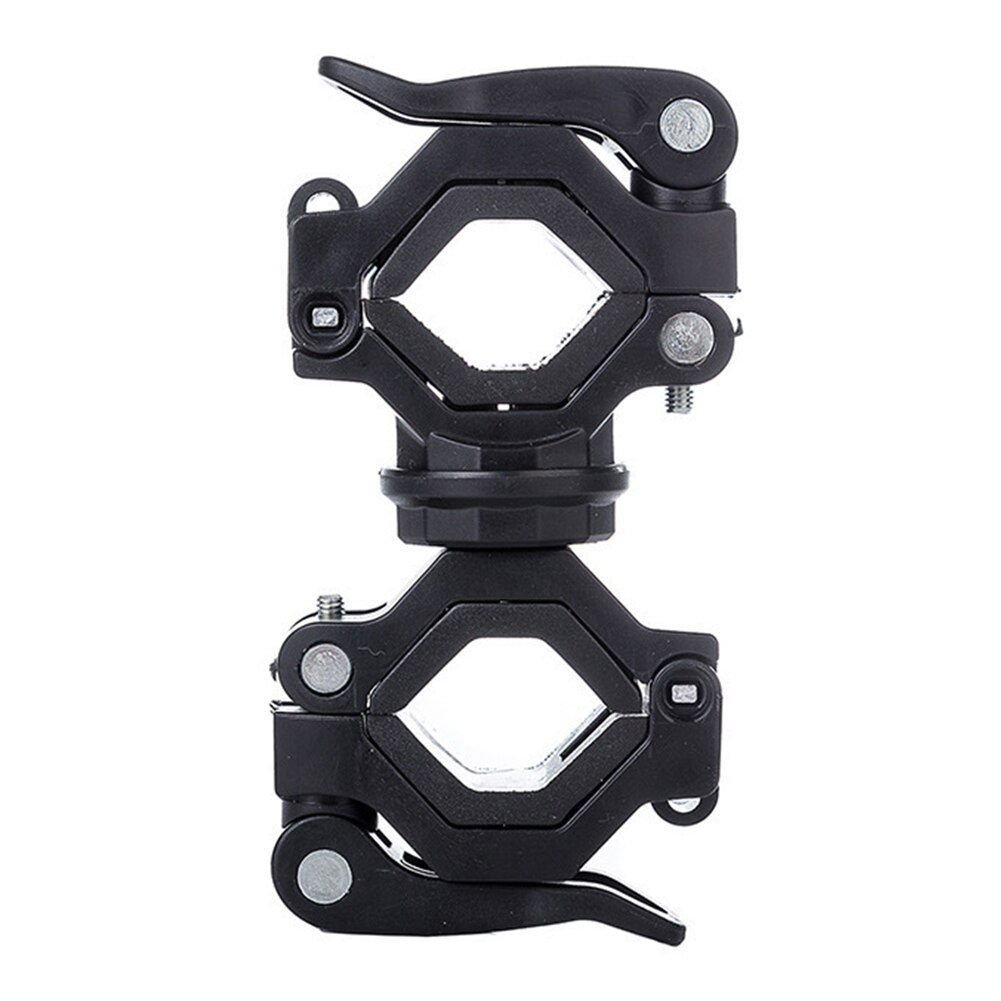360 degrés rotatif vélo avant lampe boussole digitale vélo réglable guidon dégagement rapide vtt vélo vélo phare queue: Black