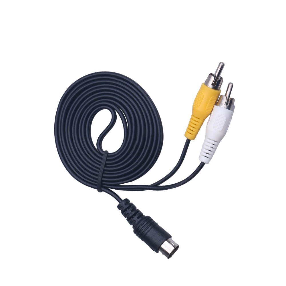 1.5M 3 Pin Game Audio Video AV Stereo Composite Cable For Sega Genesis 2 A/V RCA Connection Cord Wire For SEGA Genesis II / MD