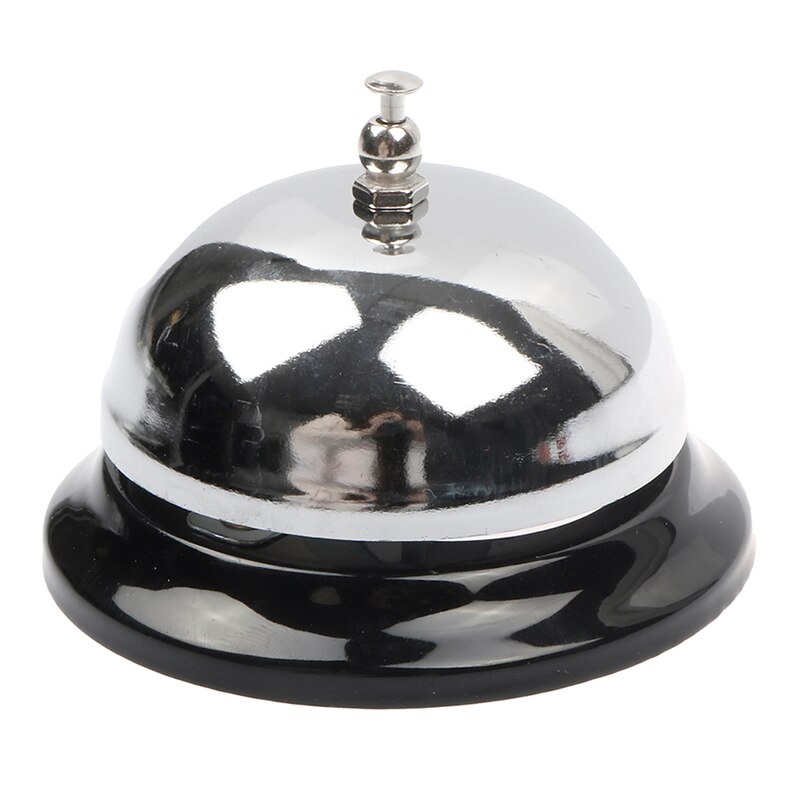 1Pc 85Mm Rvs Desktop Bel Hotel Counter Receptie Restaurant Teller Service Bel Verjaardagsfeestje Decoratie Bell