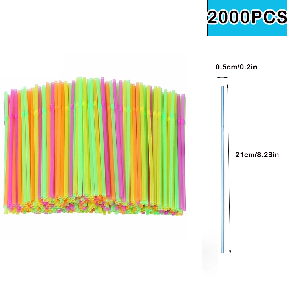 50/3000/6000pc kleurrijke drinkrietjes voor bruiloften, feestjes, melkthee, cocktails, bar, keuken, drankjes, thuis, cola rietje: Beige