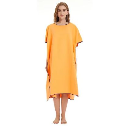 Surfponcho Aankleedhanddoek met capuchon Microvezel stranddeken Badhanddoek Zwemhanddoek Wetsuit Strandponcho: Rood