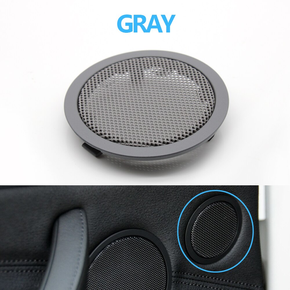 Left Right Side Driver Interior Rear Door Tweeter Loudspeaker Cover For BMW X5 X6 E70 E71 E72 2007 5 GT F07: Tweeter Cover GRAY