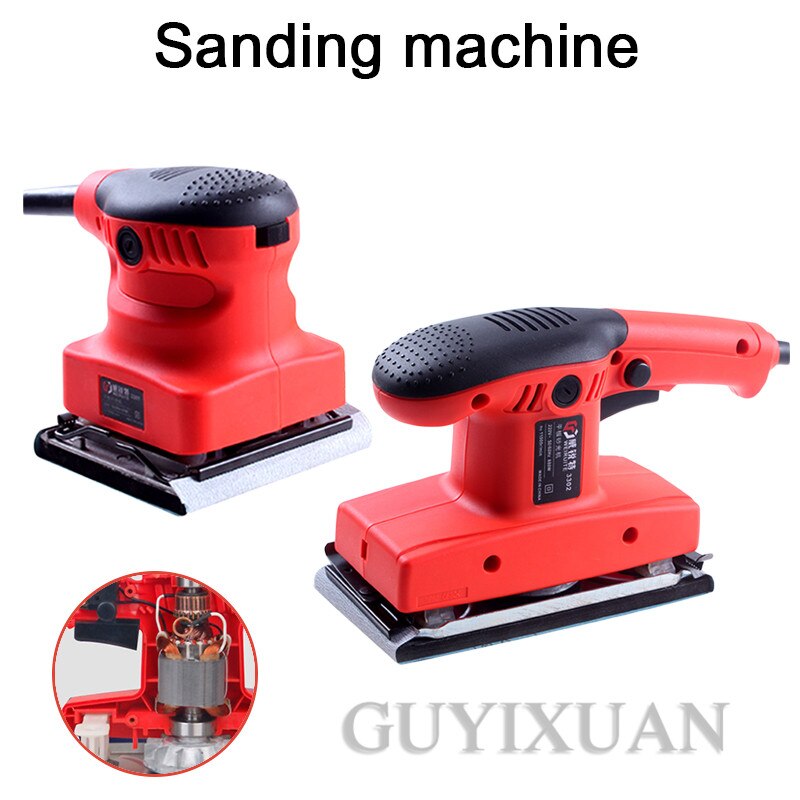Industrial Electric Sander Small flat sanding paper machine Putty wall polishing machine Multifunctional woodworking tools