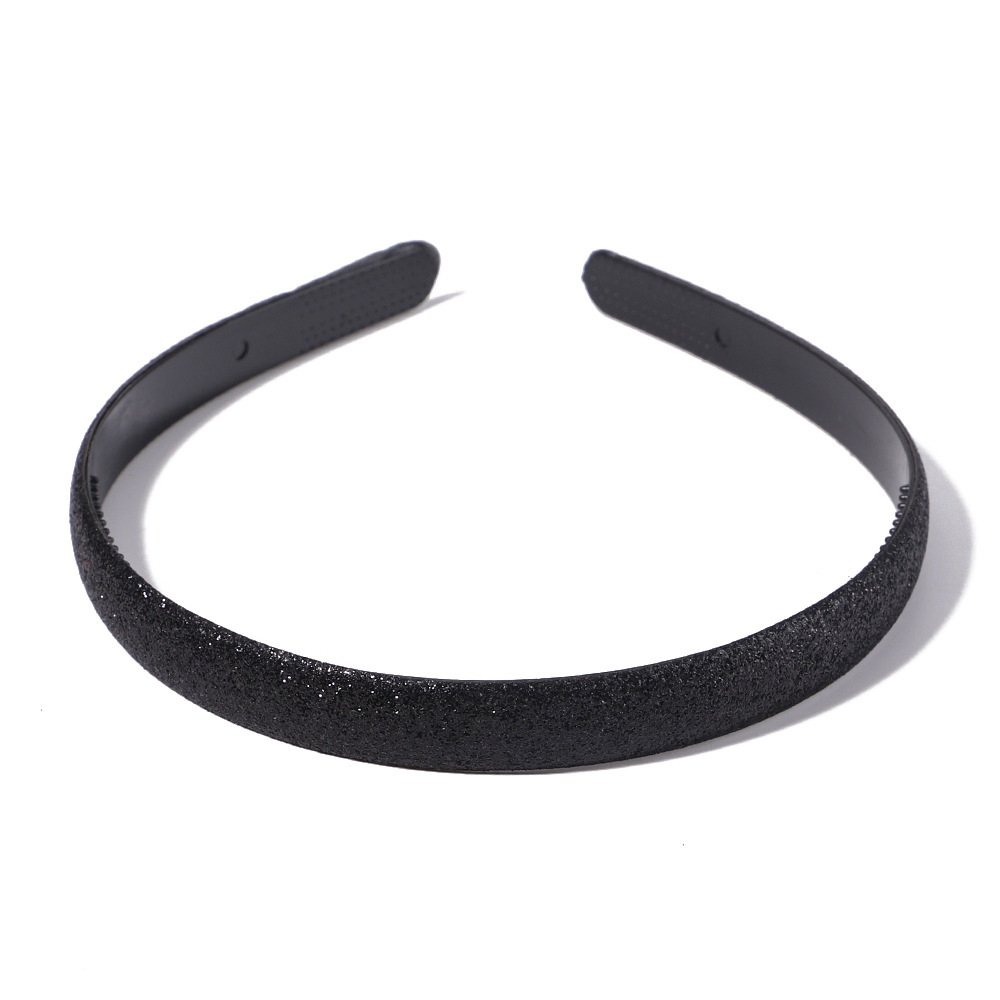 Macaron Sparkly Headbands Hairband Children Shining Head Hoop for Girls Brimmed Glitter Headdress Sweet Simple Hair Accessories: S / Black Green