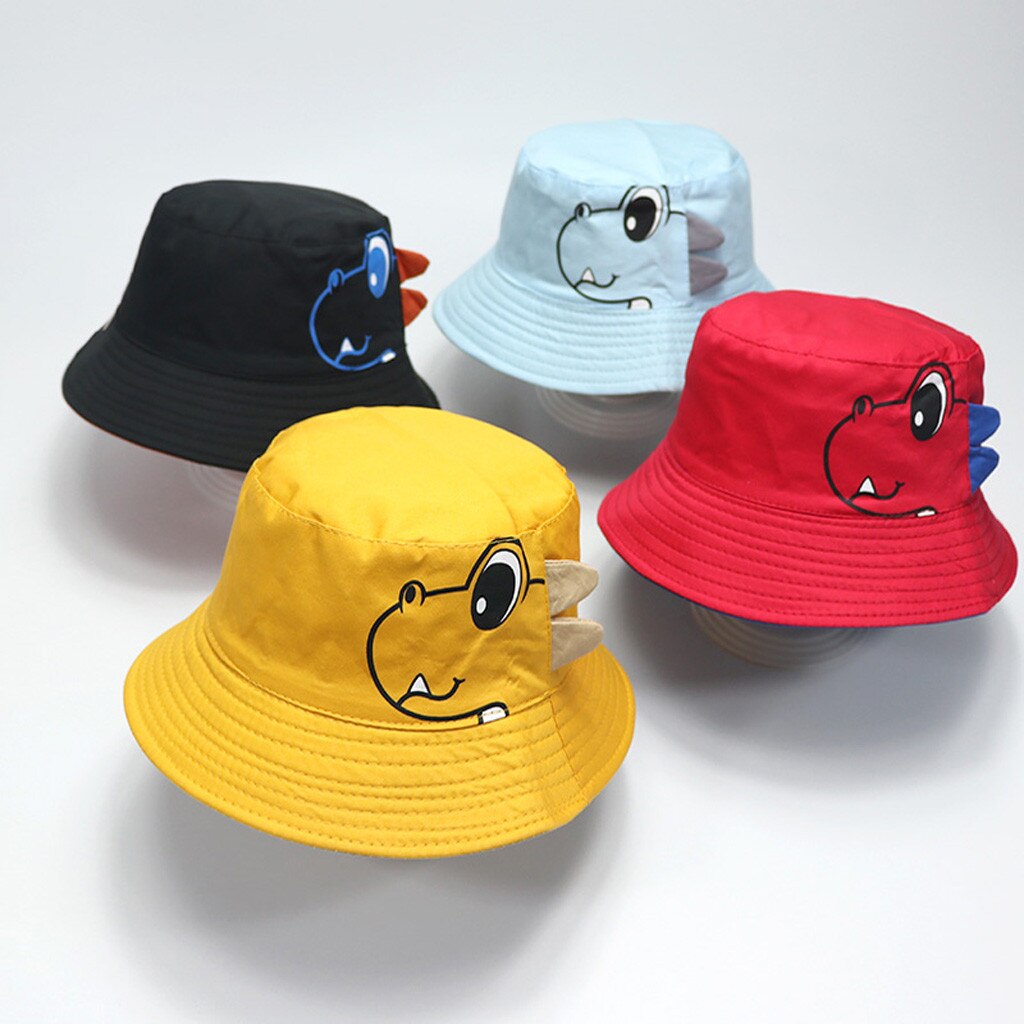 Zomer Emmer Hoed Baby Boy Hoeden Zachte Katoenen Zonnehoed Dakrand Baseball Potten Cap Zonnehoed Fold Strand Zonnebrandcrème Visser Hoed Gorro #45