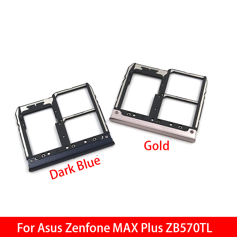 Voor Asus Zenfone Max Plus ZB570TL Sim-kaart Adapter Sim Card Slot Lade Houder Goud Kleur