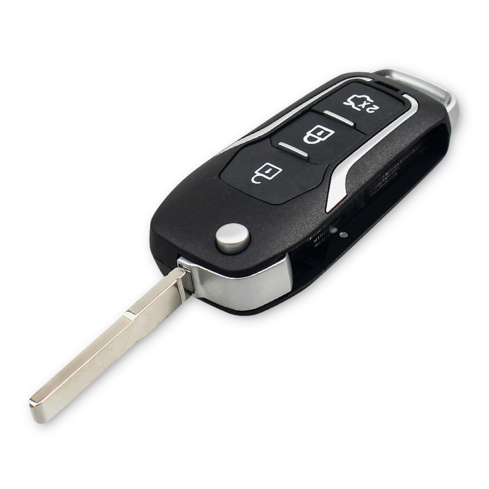 KEYYOU Modified Flip Folding Remote Key Shell For Ford Focus 3 Fiesta connect mondeo c max Fob 3 Buttons Smart Key Case