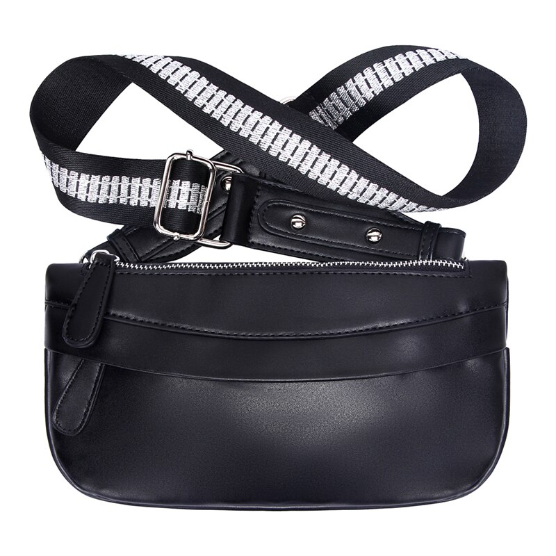 Dames borsttas halfronde crossbody tas dames buitensporten reis schoudertassen brede band webbing handtas