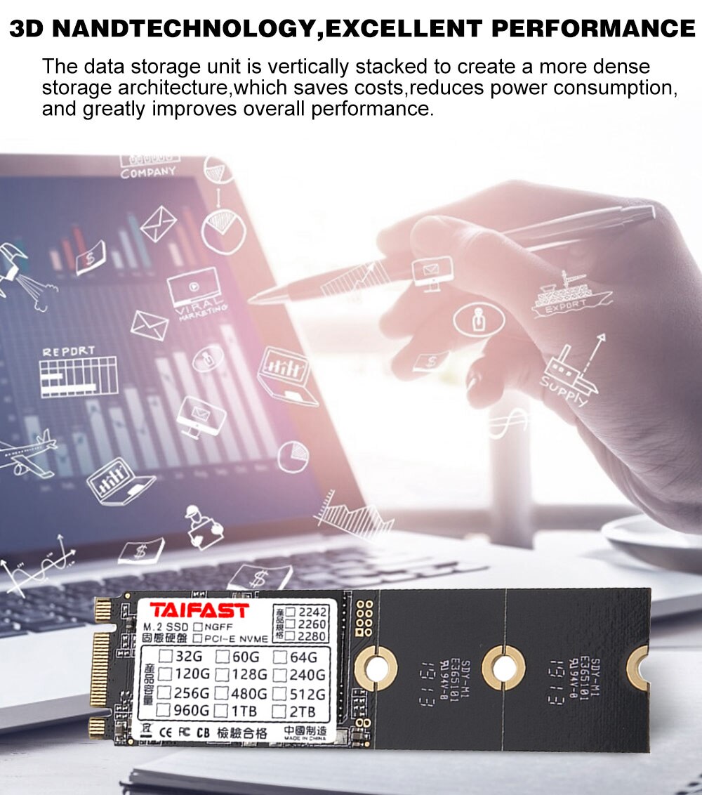 Taifast M2 SSD 120GB 240GB 500gb 1TB 2TB HDD NGFF SATA Disk SSD m.2 2242 2280 Hard Drive For Computer Laptop m.2 SSD SATA B key