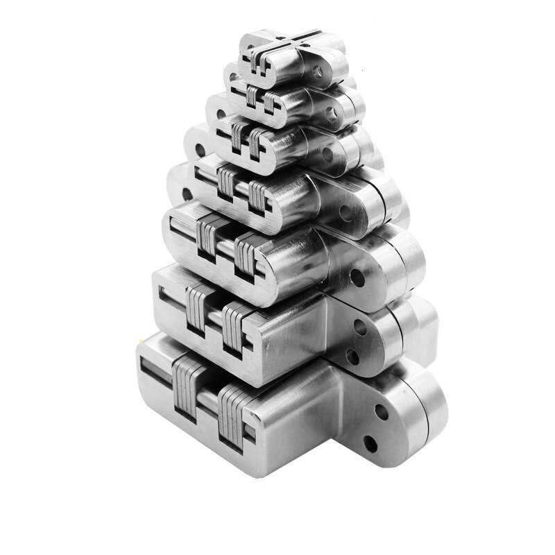 2PCS 304 stainless steel hidden hinge 3 specification hidden form mounting folding door hinge,door furniture hardware