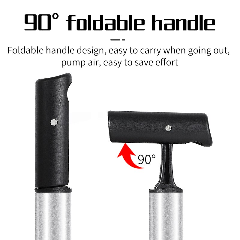 Portable Mountain Bike Pump Mini Bike Tire Air Inflator With Hose For Schrader Valve MTB Road Bicycle Pump Lightweight