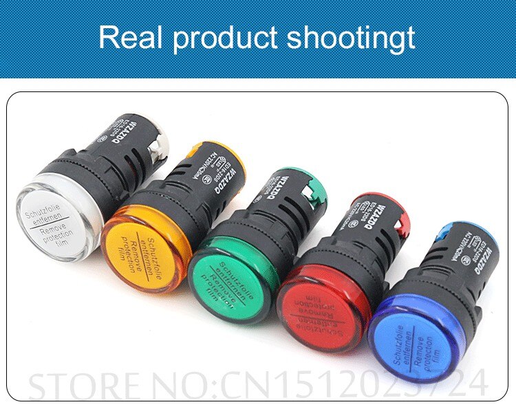 Power indicator light ed16-22d /S led signal lamp 22DS 24v 220v 380v red green yellow blue white.