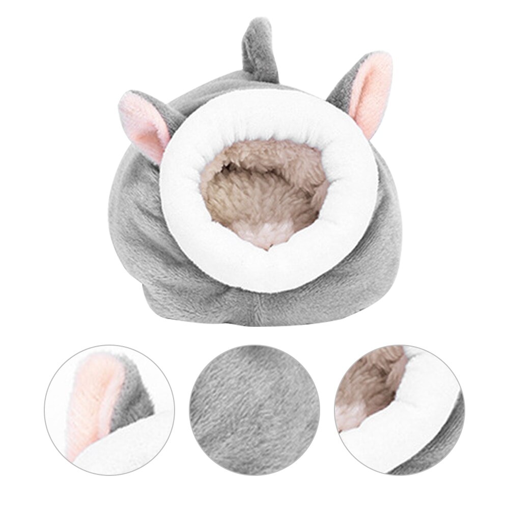 Hamster hus marsvin tilbehør hamster bomuld hus lille dyr reden vinter varm til gnaver / marsvin / rotte / pindsvin: C