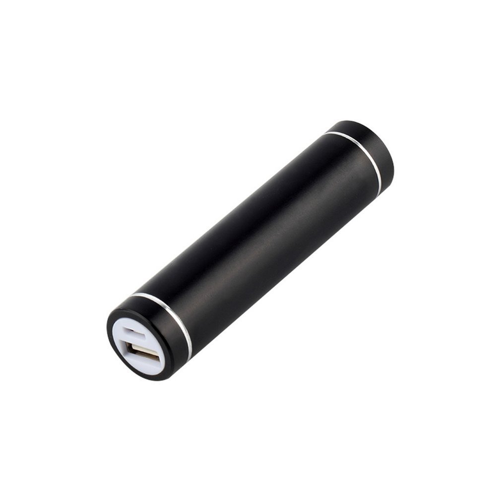 Multicolor 18650 Power Bank Fall Harte Universal USB 5V 1A Mobile Ladegerät Pack 18650 flache Batterie Fall Externe Kit fall: Black
