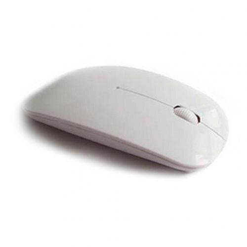 Universal USB Wireless mouse Adjustable Receiver Optical Computer Mouse 2.4GHz Battery Powered Ergonomic Mice For Laptop PC Mous: White