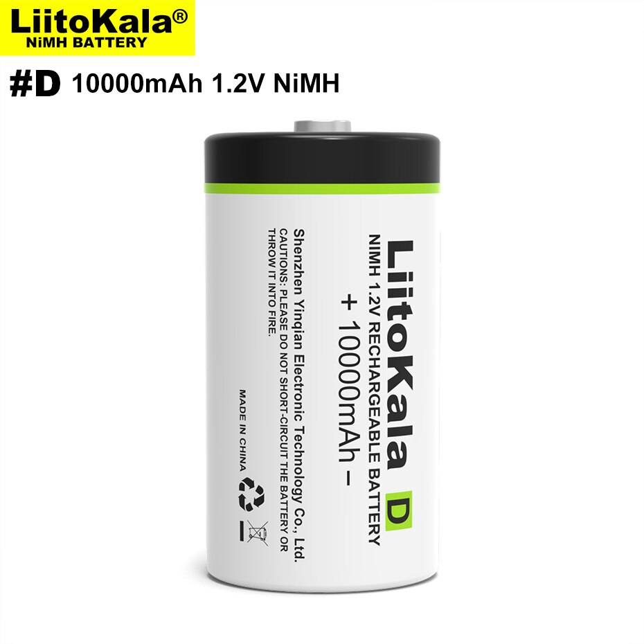 Rechargeable D Batteries - 10000mAh Ni-MH D Cell - 1-10PCS Pack - for Gas Stoves