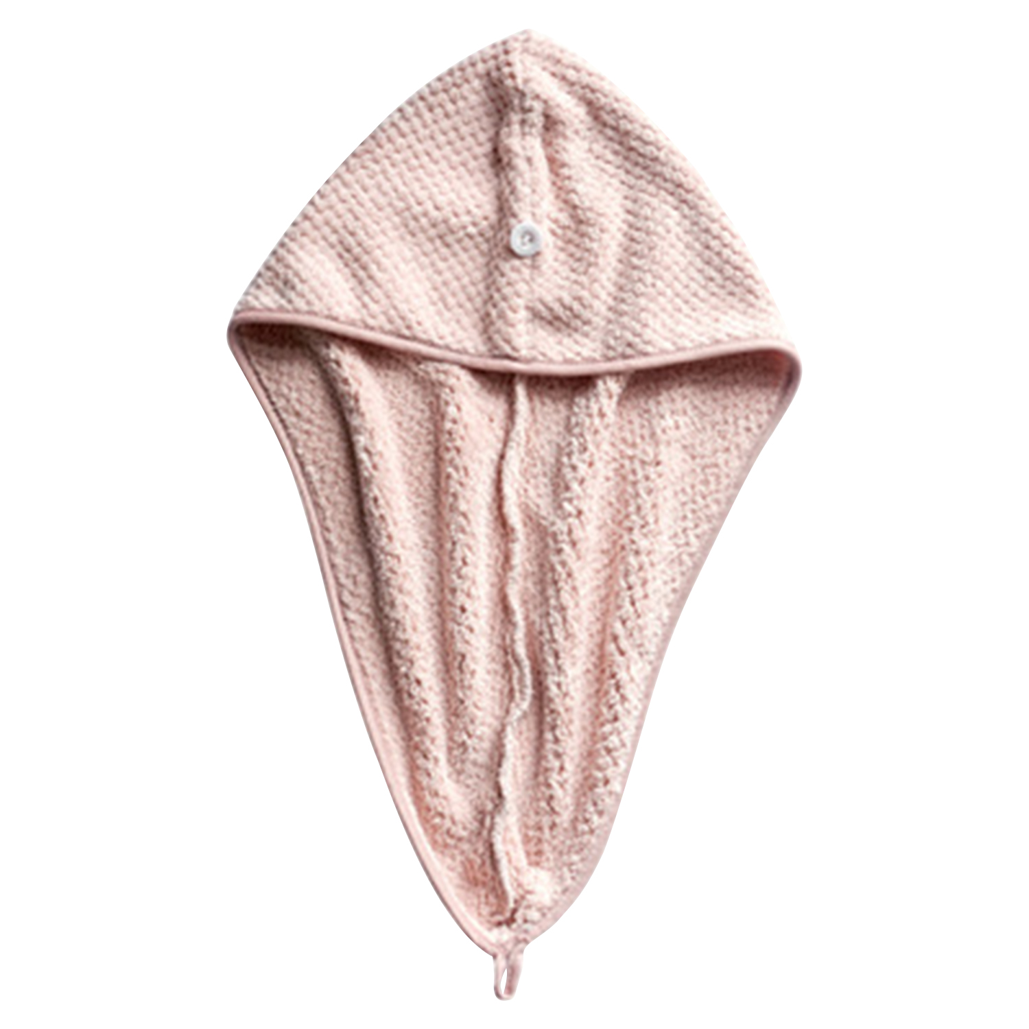 Toalla de baño de lana Coral para mujer y niña, gorro de secado rápido, suave, absorbente de agua, envoltura de pelo, gorro de ducha, pelo mojado: Rosa