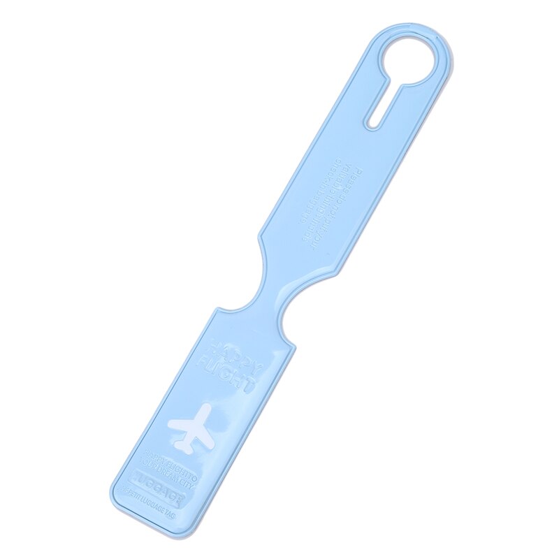 PVC Leuke Reizen Bagage Label Riemen Koffer ID Naam Adres Tags Identificeren Bagage Tags Vliegtuig Reizen Accessoires RV879246: blue